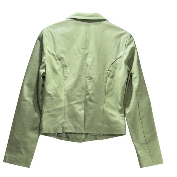 Bebe Women's Light Green Blazer Jacket Size S Cotton Blend Single Button Closure - Picture 6 of 7